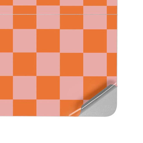 Orange Checkered Surface Laptop Studio Skin
